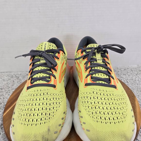 Brooks Glycerin 20 Lime Red Ebony Athletic Gym Daily Road Running Shoe Mens 13 D - Picture 8 of 15